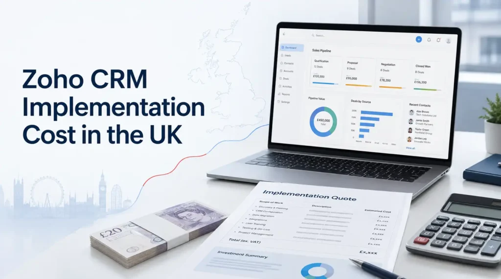 zoho crm implementation cost in uk