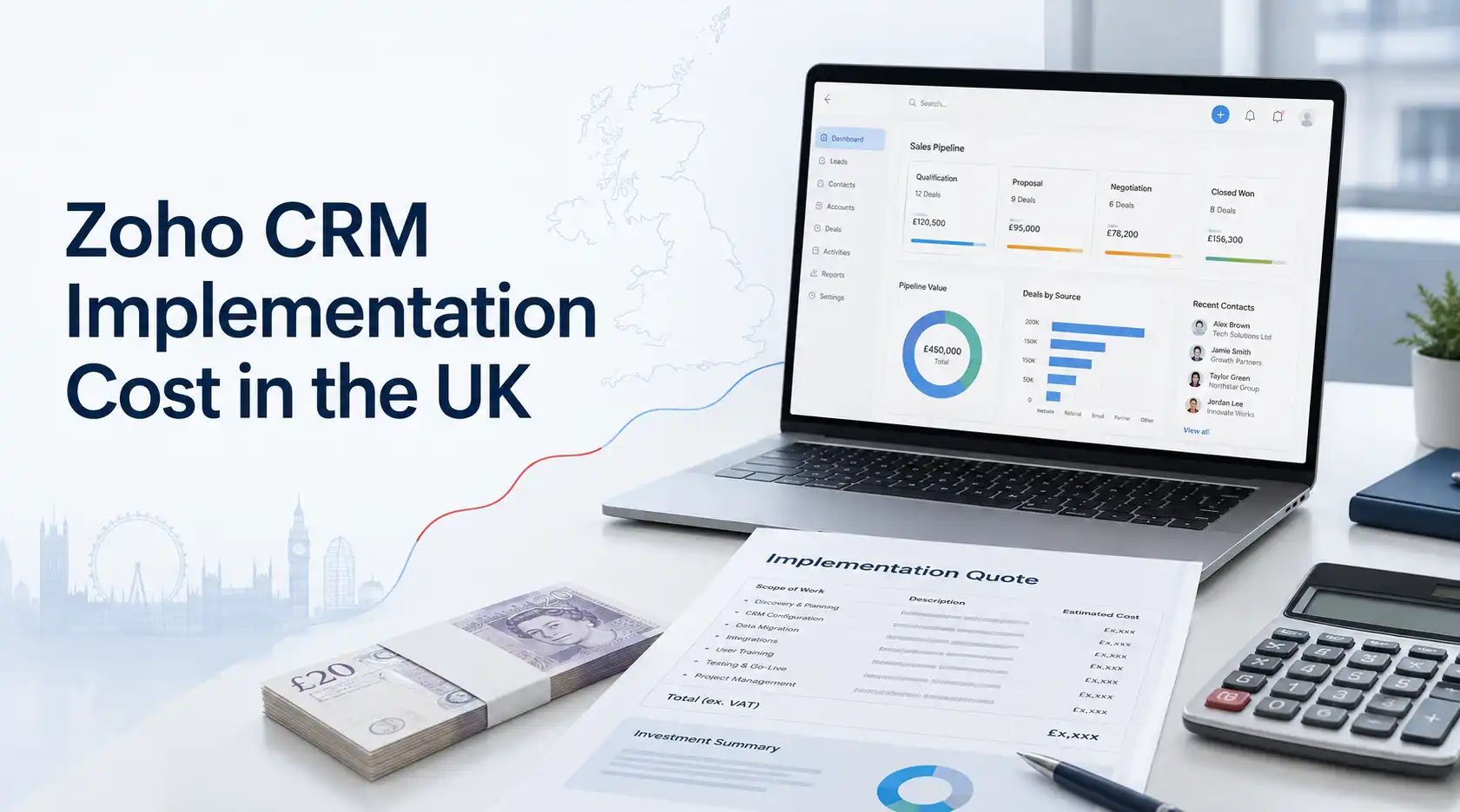 zoho crm implementation cost in uk